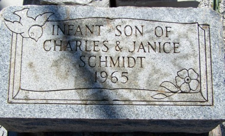 This gravestone was among the 47 found in a dead man's storage unit in Lincoln, Neb.