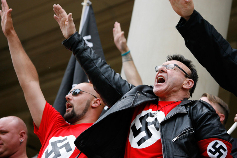 Neo-Nazi Immigration Protest in Michigan