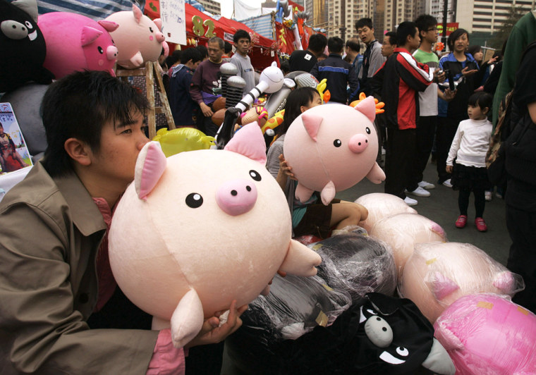 Chinese new new arrivals year stuffed pig