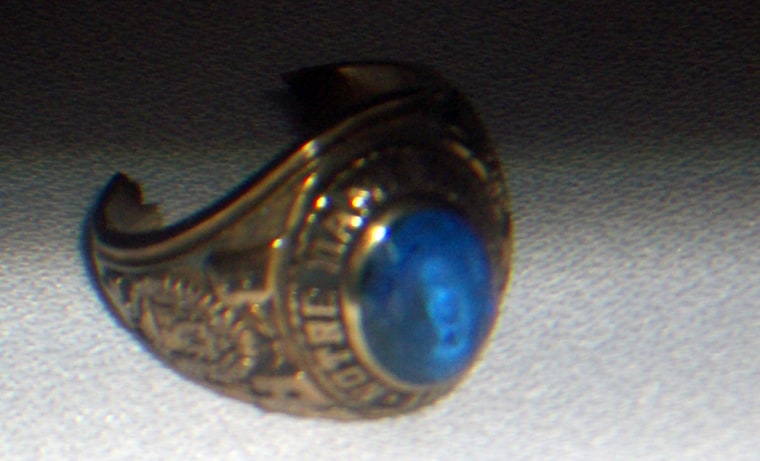 This Notre Dame class ring was found by a German diver in a cave off the coast of Mauritius — more than 20 years after it was lost by its owner.