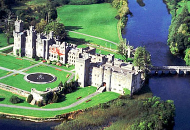 Ashford Castle is the celebrity standout of the list. John Wayne, Sharon Stone and Brad Pitt have stayed in one of this 13th-century castle’s 83 unique rooms.
