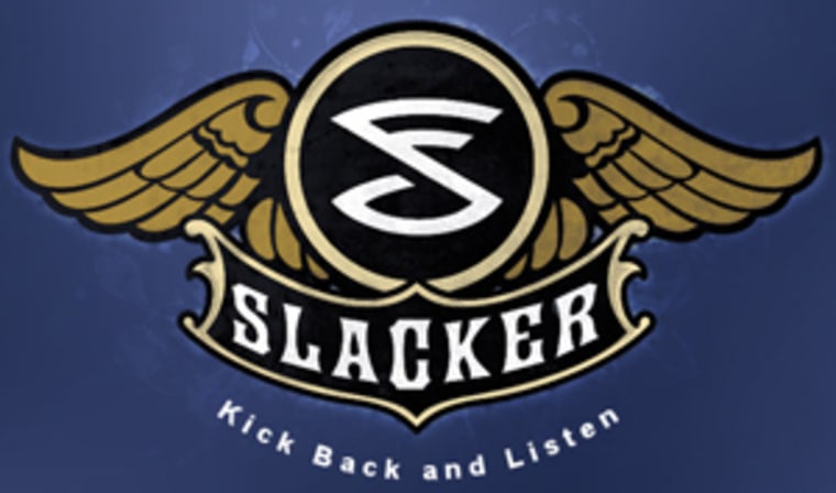 Logo for the new Slacker "personal radio" service.