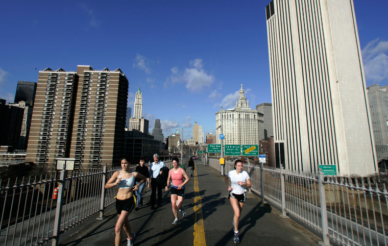 The warm winter included a mild Jan. 6 in New York City, as runners took to the streets and the Brooklyn Bridge. 