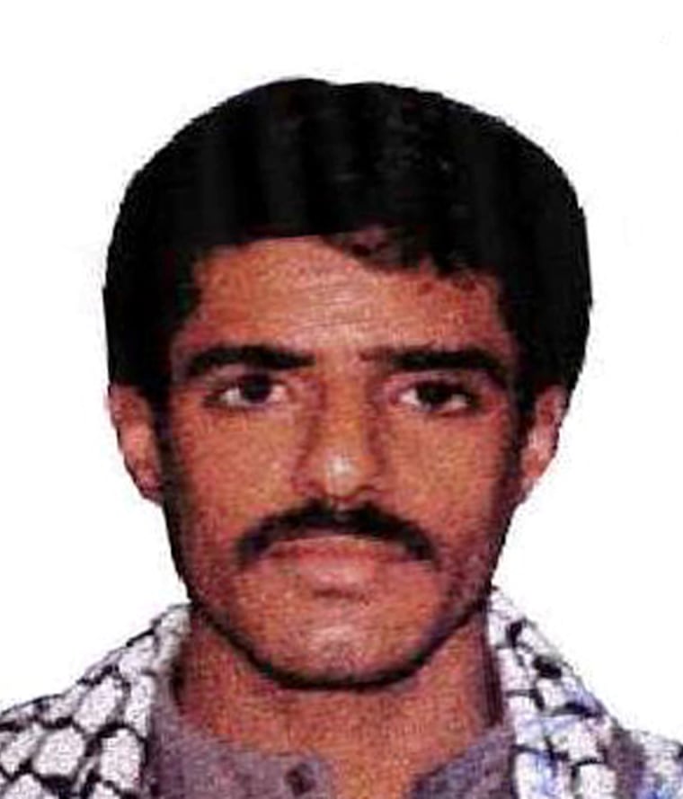 Waleed bin Attash, seen in an undated photograph, confessed to planning the attack on the USS Cole in October 2000. 