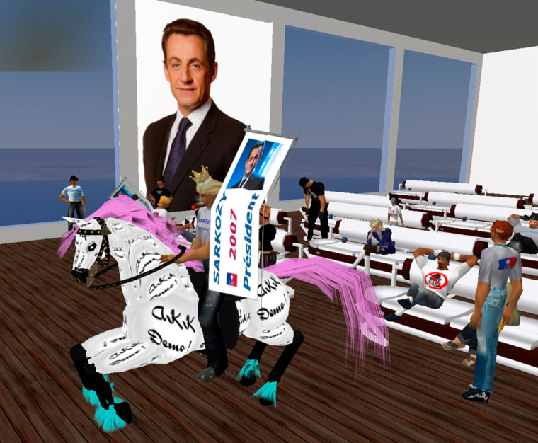 To match feature FRANCE-ELECTION/SECONDLIFE