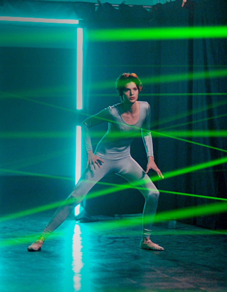 \"The Girl Who Changes Her Attitude\" -- The competition takes a nearly impossible turn during a high-tech mission where the models are challenged to duck, dive and pose through a laser maze on America's Next Top Model on The CW. Pictured: Brittany
Photo : Photo By: Michael Yarish/The CW
©2007 The CW Network, LLC. All Rights Reserved