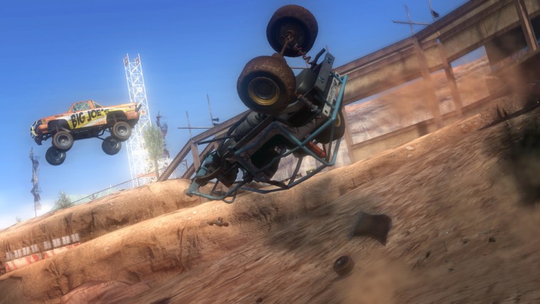 The premise of "MotorStorm?" Use a variety of vehicles to race other contestants. The rule? Get to the finish line first. 