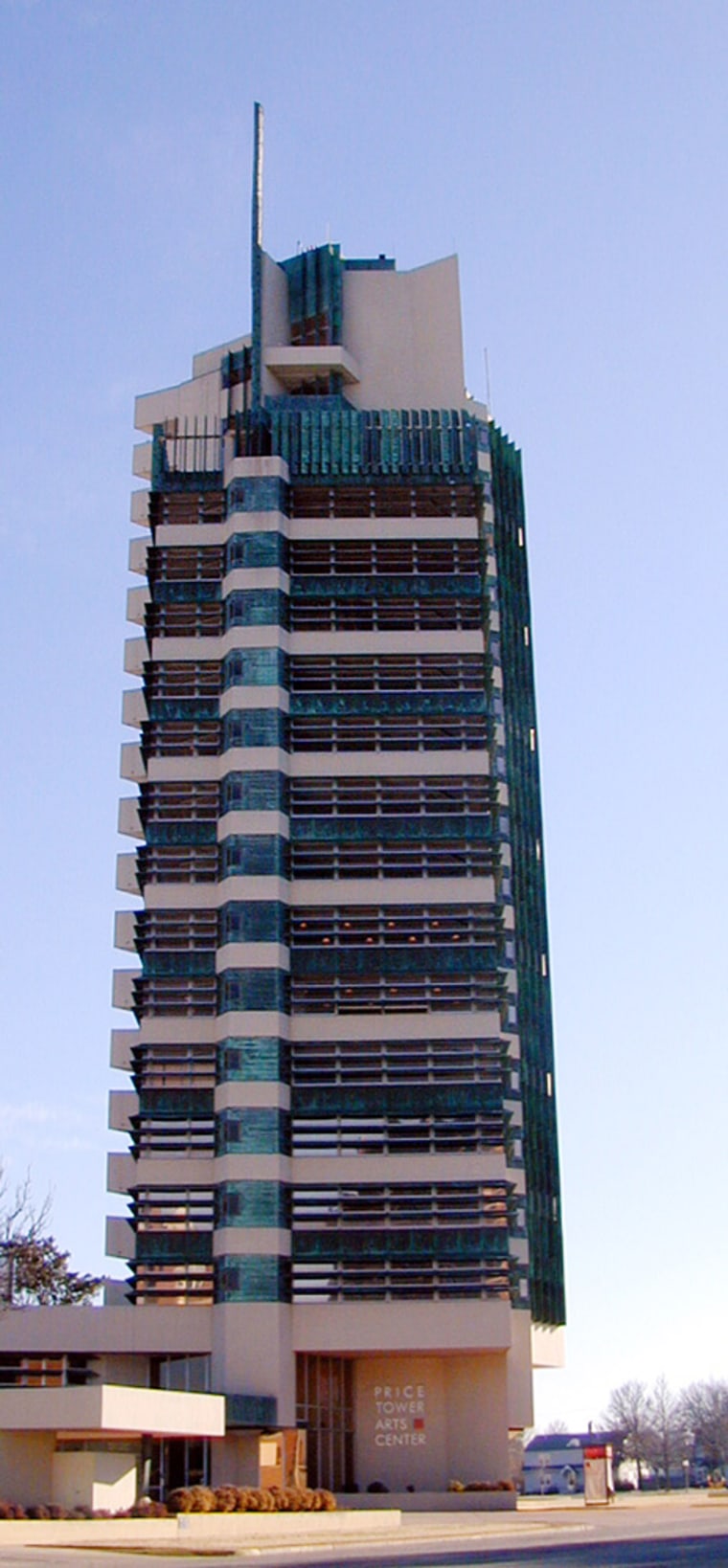 The Price Tower in Bartlesville, Okla., designed by architect Frank Lloyd Wright and completed in 1956, is pictured in this file photo. The Tower has been designated by U.S. Interior Secretary Dirk Kempthorne as a National Historic Landmark. 