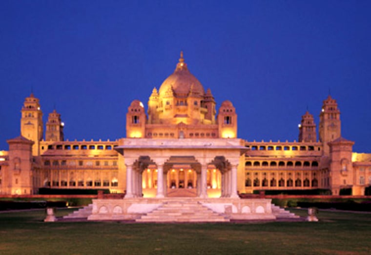 Umaid Bhawan Palace in Jodhpur, India, is a 347-room palace — one of the world's largest — built in 1943.