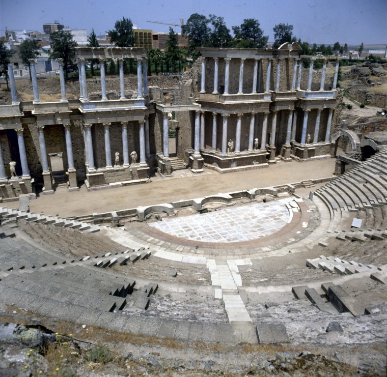 Merida (Spain). The roman theatre built by Agrippa