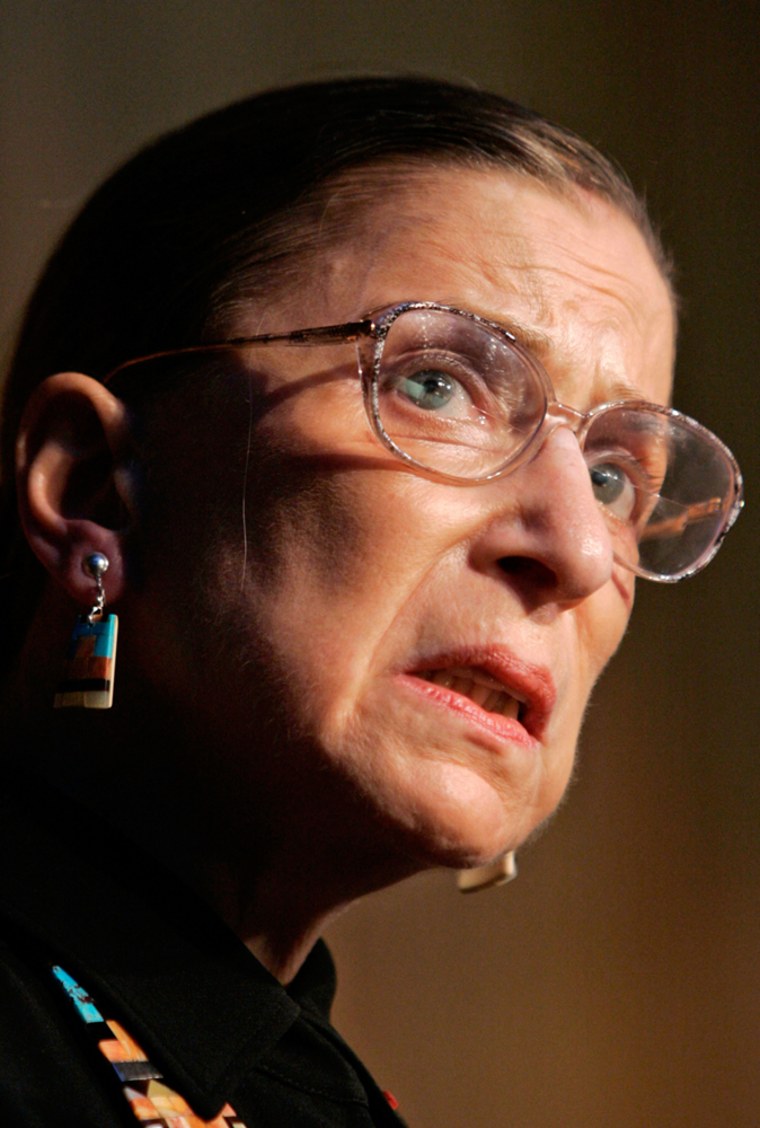 Justice Ruth Bader Ginsburg, who dissented from Wednesday's abortion ruling, seemed to hint that it might be overturned by a future court.
