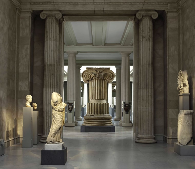 The Metropolitan Museum of Art's new Greek and Roman galleries were opened to the public Friday.