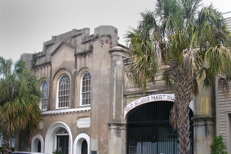 ** FOR IMMEDIATE RELEASE **The Old Slave Mart in Charleston, S.C., is shown April 18, 2007. It is believed to be the only known building still in existence that was used for slave auctions in South Carolina. The building is currently being renovated with exhibits that will show the history of the slave trade in Charleston. (AP Photo/Bruce Smith)