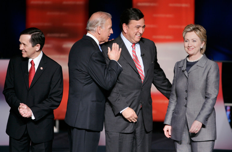Joe Biden, Dennis Kucinich, Bill Richardson, Hilary Rodham Clinton