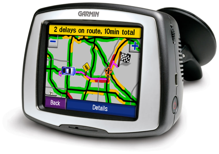 Garmin's StreetPilot c580 offers voice commands that announce actual street names — many GPS units simply say “Turn right (or left) ahead.”