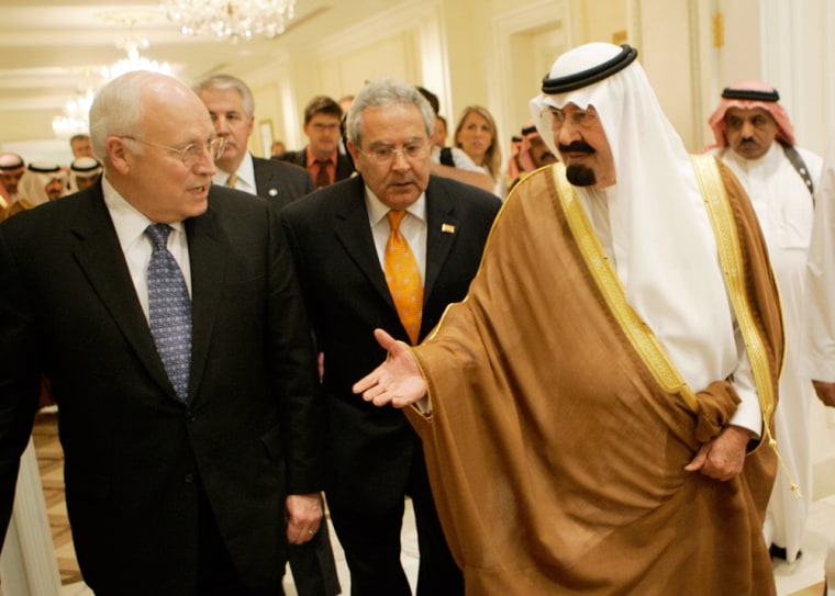 Dick Cheney, King Abdullah