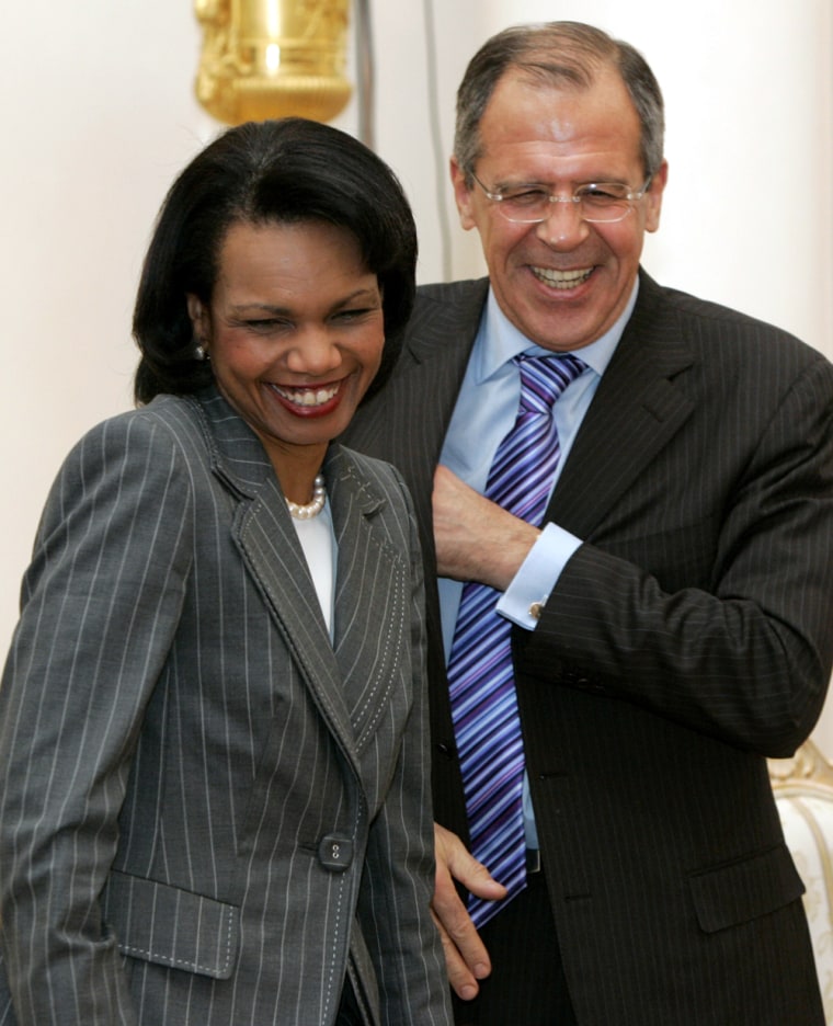 Condoleezza Rice, Sergey Lavrov