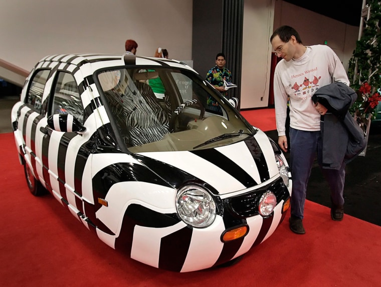File photo of 2006 ZAP Xebra on display at the San Francisco International Auto Show