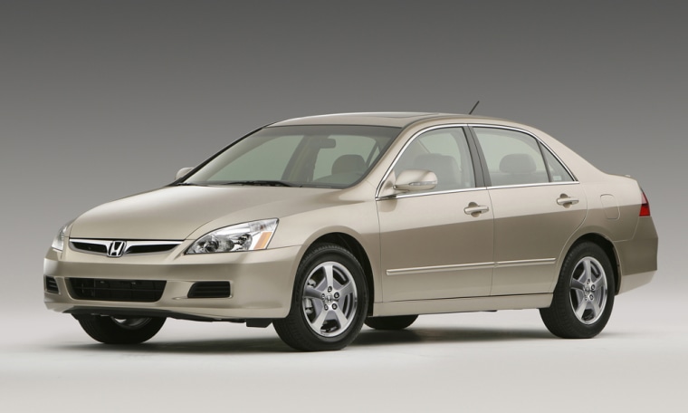 Honda said Tuesday it plans to discontinue the hybrid version of its Accord sedan, shown here.