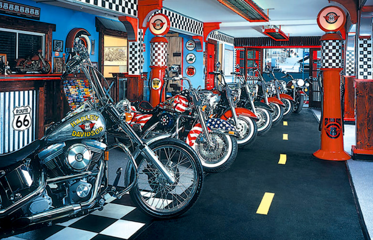 The Harley Davidson Man-Cation Package at the Fairmont Miramar in Santa Monica includes all the essentials to cruise the scenic Pacific Coast Highway, including your very own Harley with leather jacket and helmet.