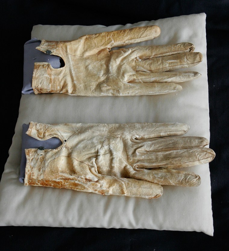 Abraham Lincoln's bloodstained gloves and the handkerchief the former president carried on the night of his death are part the Taper Collection recently acquired by the Abraham Lincoln Presidential Library and Museum. 