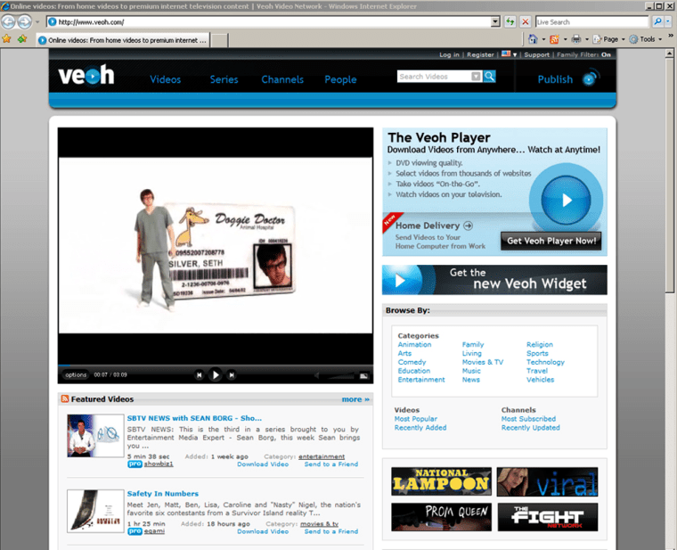 Veoh jumps into user generated video field