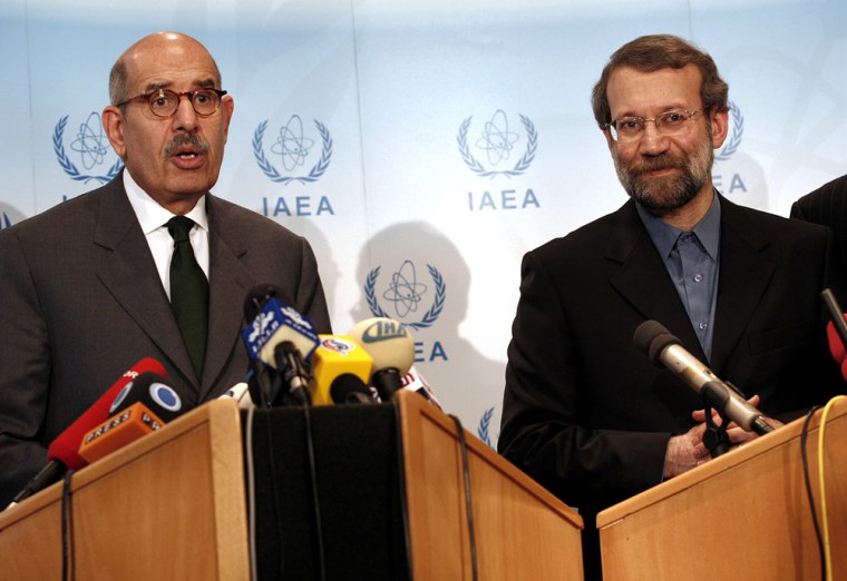 Ali Larijani, Mohamed ElBaradei