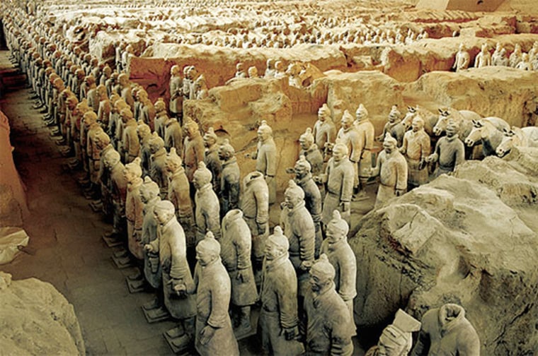 Legions of terra cotta soldiers were left on guard in Emperor Qin Shihuang's underground tomb. Researchers now say they have detected a pyramid-shaped chamber on top of the mausoleum.