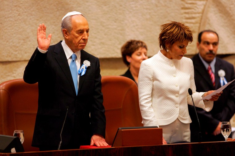 Shimon Peres sworn in as Israeli President