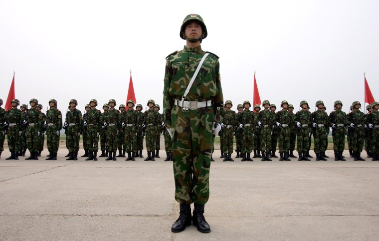 China's spending for its 2.3 million-member force — the world’s largest army — continues to balloon, rising nearly 18 percent this year to $44.94 billion.