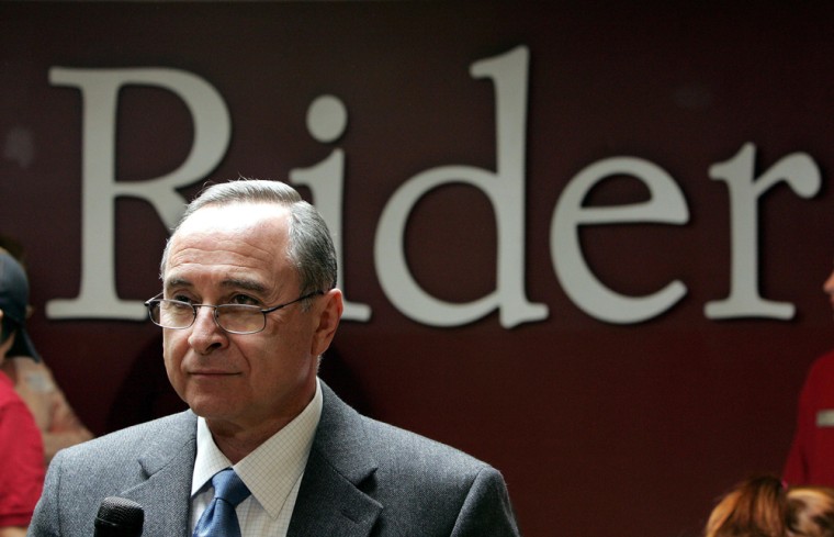 Rider University President Mordechai Rozanski faces a torn campus after two Rider officials and three students were charged with aggravated hazing following a freshman's death.