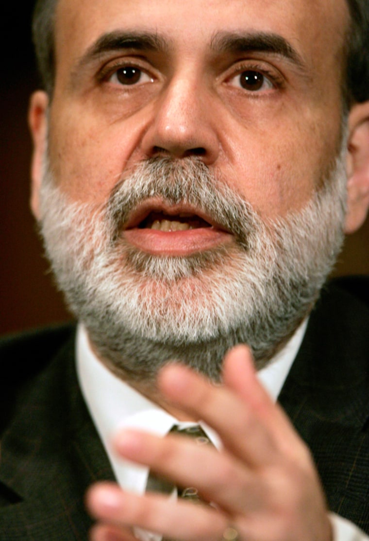 U.S. Federal Reserve Chairman Bernanke speaks at a Senate hearing in Washington