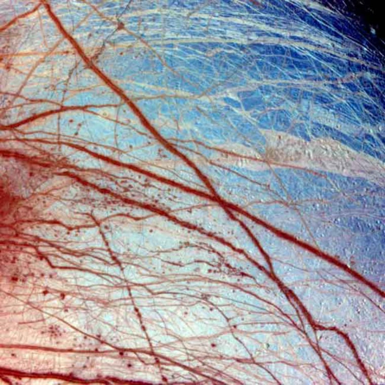 Europa, a moon among many circling Jupiter, appears to have a putative ocean hidden under its frozen surface crust. Tougher cameras, however, will be necessary to scope out the water regions beneath its shell of ice.