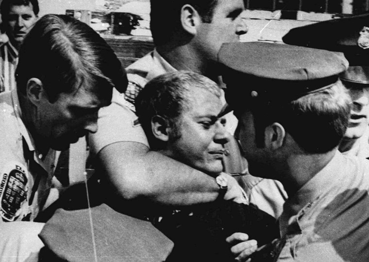 Arthur Bremer is taken into custody by Maryland police moments after George Wallace was shot on May 15, 1972.