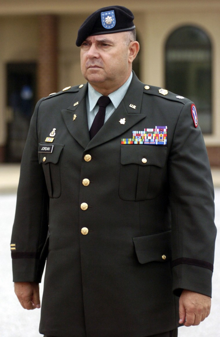Lt. Col. Steven L. Jordan, the highest-ranking officer who was at Abu Ghraib prison, is accused of fostering a climate that permitted detainee abuse. 