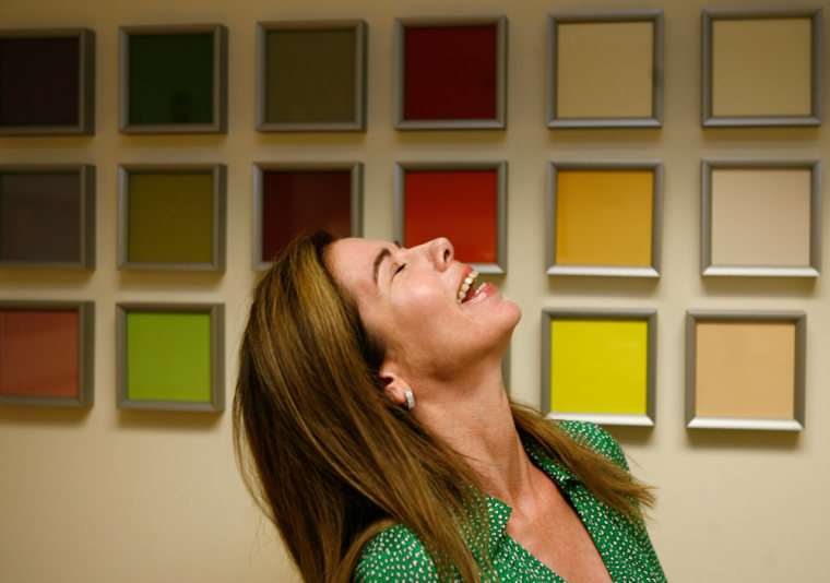 Jaime Stephens, executive director of the Color Marketing Group, in her office. The company  forecasts and decides what colors will be fashionable in coming years.