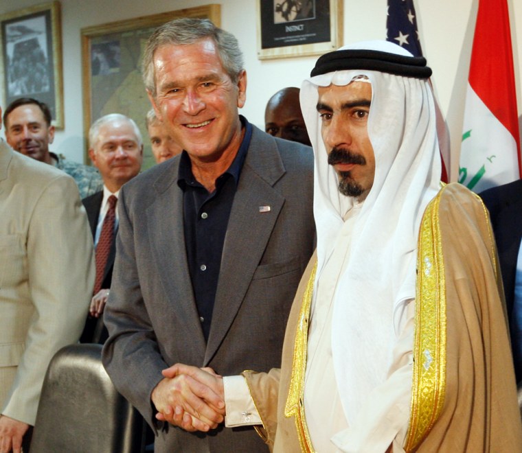 George W. Bush, Abdul Sattar Abu Risha