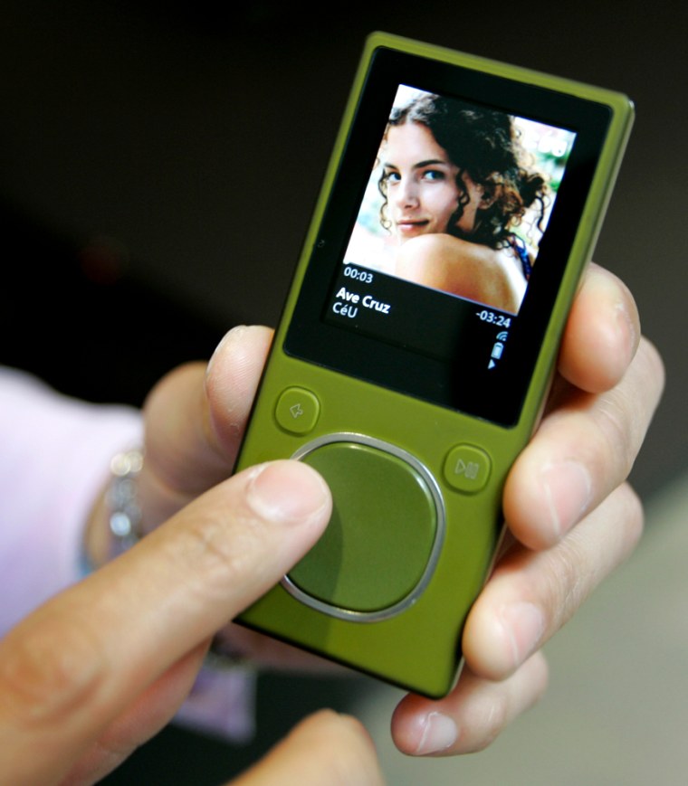 One of three new Microsoft Zune portable media players that were announced, Oct. 2, 2007 in Redmond, Wash. 