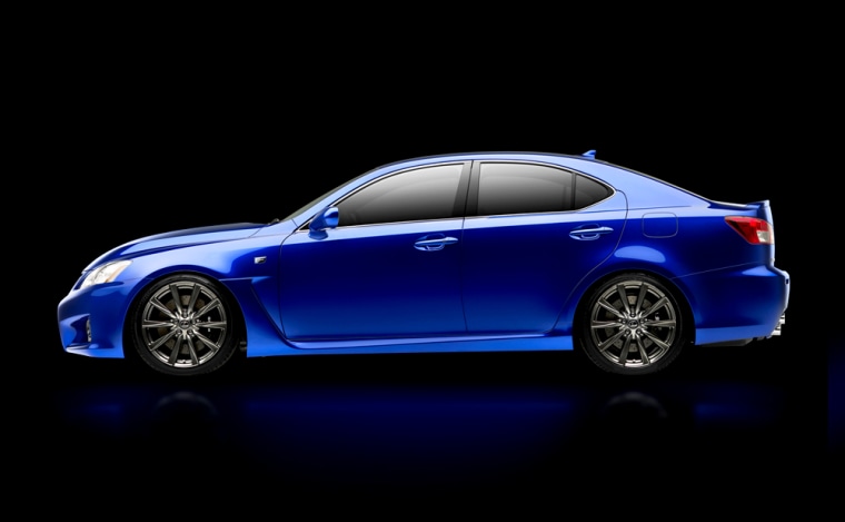 The Lexus IS F has a 5-liter V8 engine capable of over 400 hp.