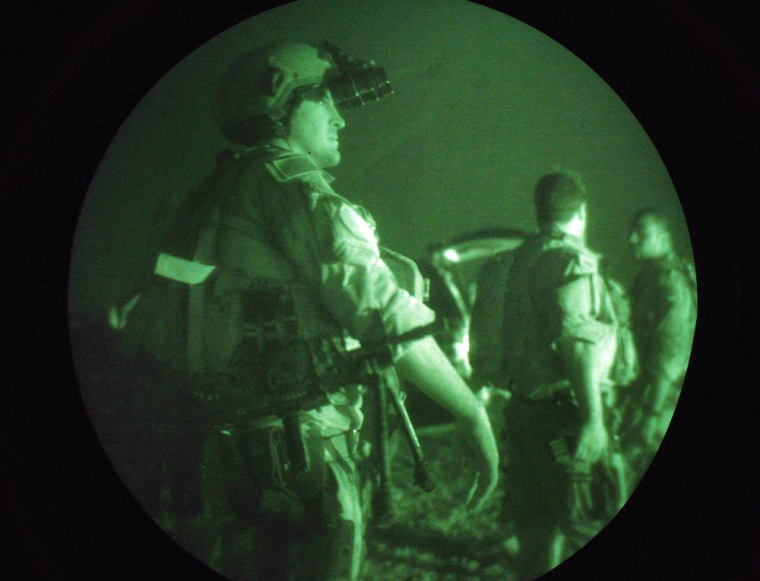 U.S. Navy Seals Prepare For Night Mission In Fallajah