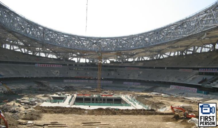 Beijing's new Olympic stadium will seat some 100,000 spectators.