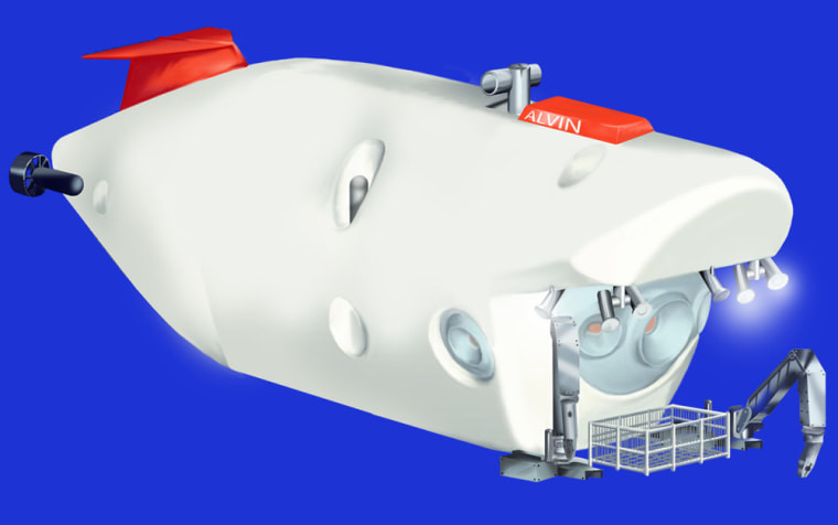 An artist's conception shows the design for the new deep-sea submersible.