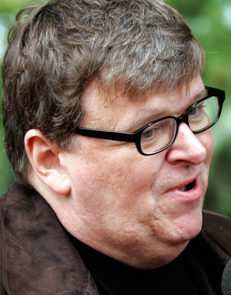 File photo of documentary film maker Michael Moore at Toronto International Film Festival