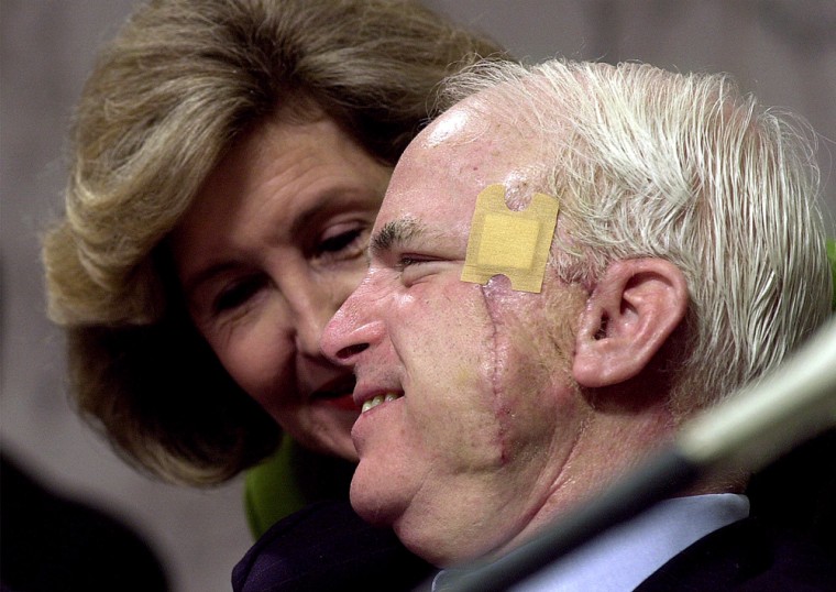 Image: Sen. John McCain after cancer surgery.
