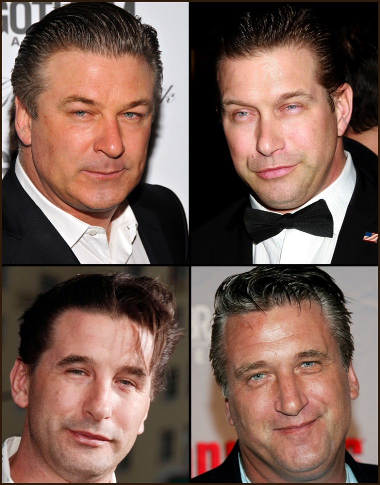 The Baldwin brothers, (top R-L) Alec, Stephen (bottom R-L) William and Daniel are four brothers who have all become actors.
