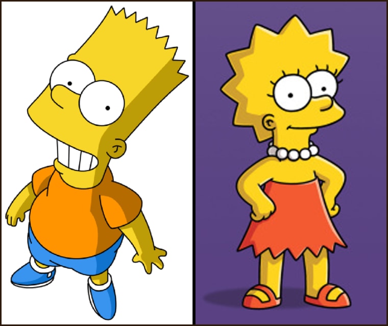 Image: Bart and Lisa Simpson