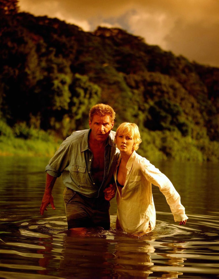 Harrison Ford And Anne Heche In A Scene From The New Buena Vista Movie 6Days,7 Nights T