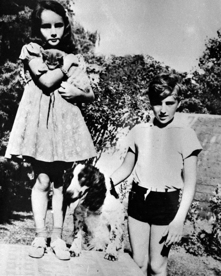 Elizabeth Taylor With Her Brother Howard
