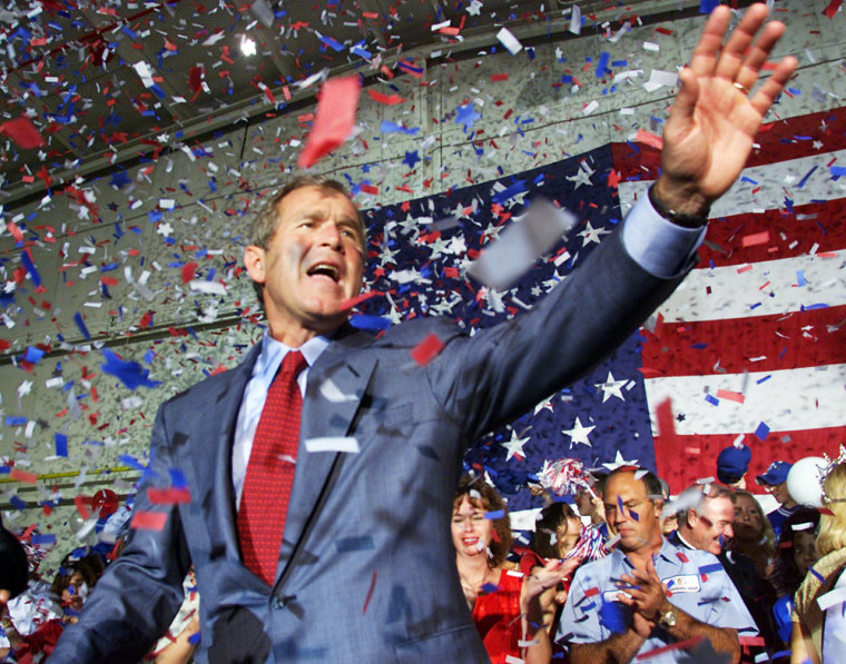 Republican presidential candidate George W. Bush w