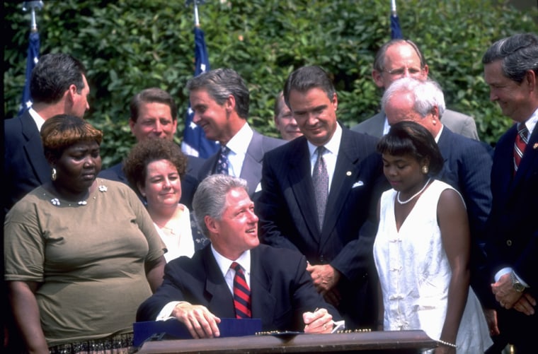 Bill Clinton Signs Welfare Reform Bill